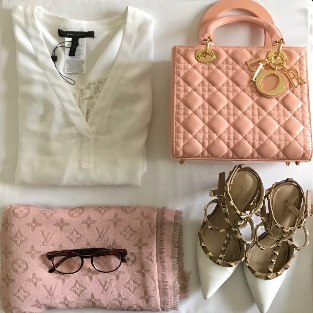 BCBG BCBGMAXAZRIA ‘Klaire’ white blouse